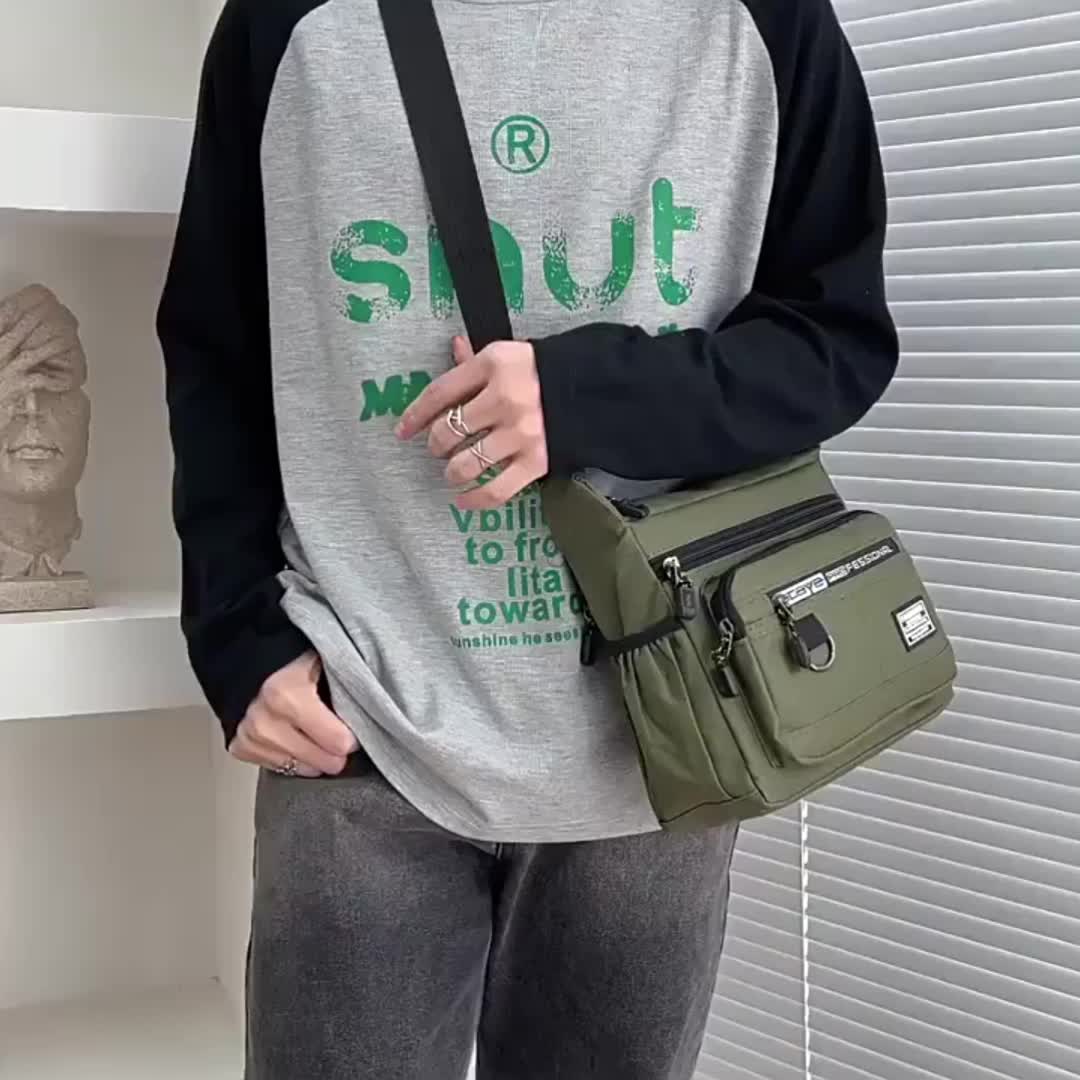 Men's Messenger Bag - Fashion Waterproof Casual Shoulder Bag
